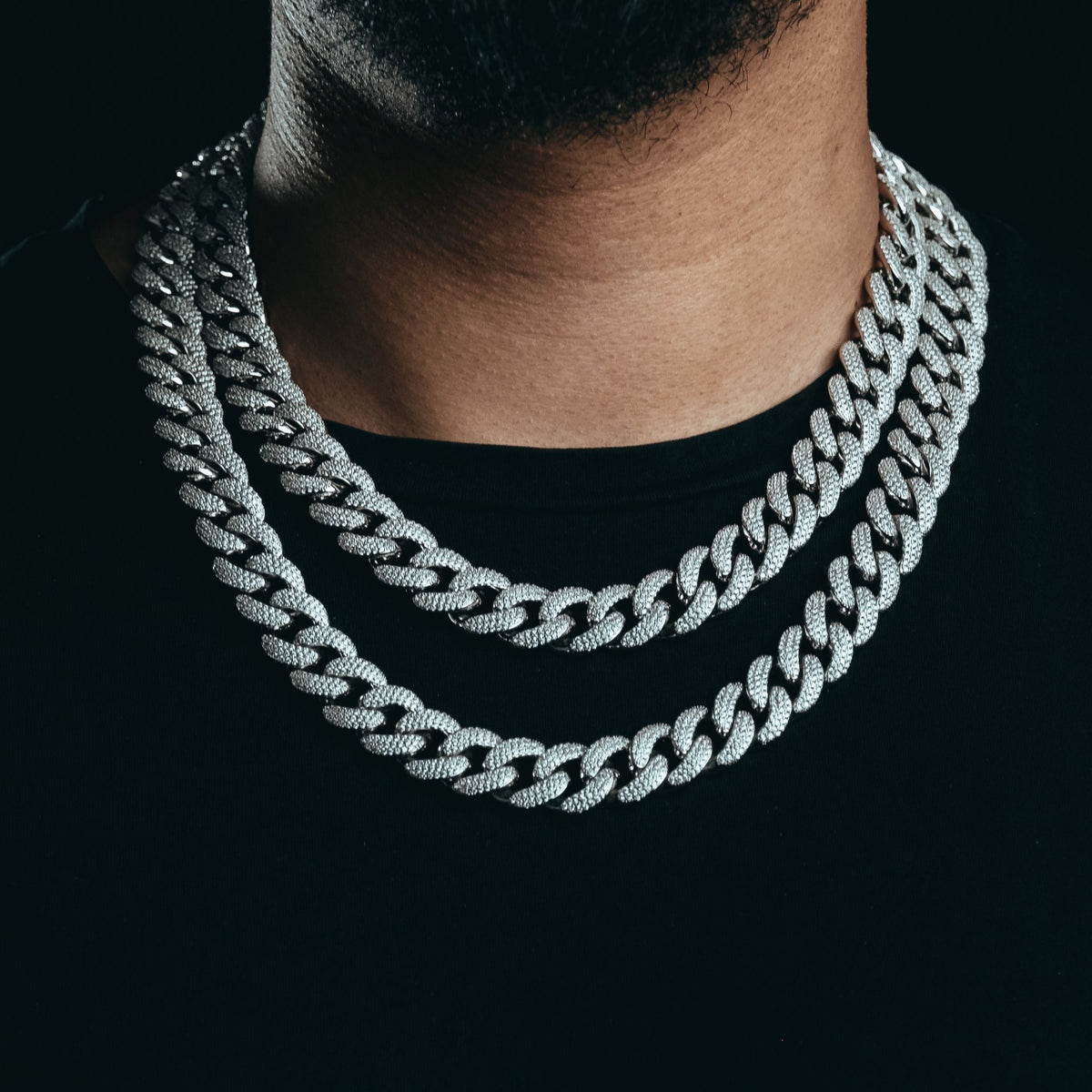 20k white online gold chain