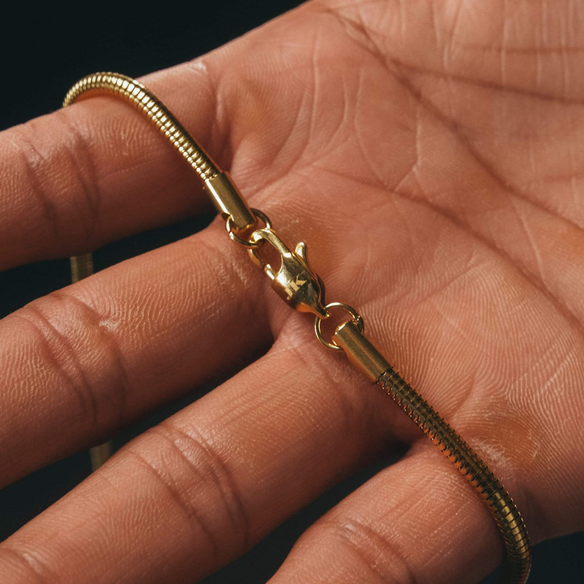 Gold snake best sale chain bracelet