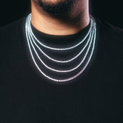 3mm White Gold Tennis Chain