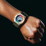 All Gold CasiOak Watch (Flower Edition)
