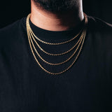 Gold Mini Rope Chain (925 silver)