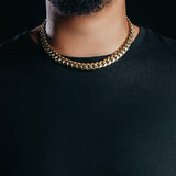 12mm Premium Gold Miami Cuban Chain