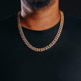 12MM Premium Iced Out Gold Miami Cuban Chain