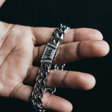 12mm Premium White Gold Miami Cuban Bracelet