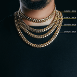 12mm Premium Gold Miami Cuban Chain