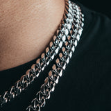 12mm Premium White Gold Miami Cuban Chain