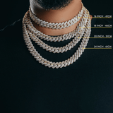 15mm Flooded Gold Cuban Chain