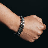 16MM Premium White Gold Miami Cuban Bracelet