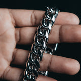 16MM Premium White Gold Miami Cuban Bracelet