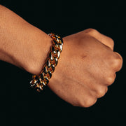 16MM Premium Gold Miami Cuban Bracelet