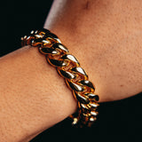16MM Premium Gold Miami Cuban Bracelet