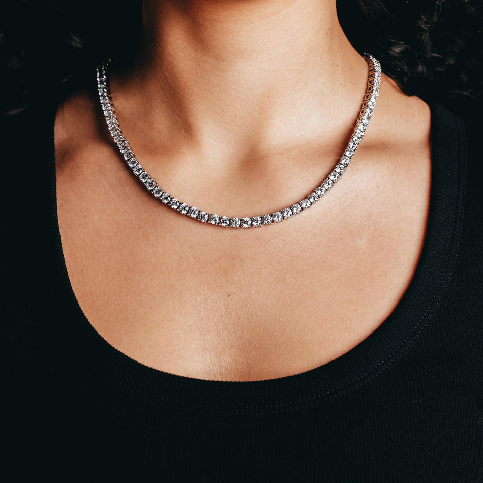 NEW!!! 925 Sterling Silver 20 Inch 6mm Full Sideways Chain Necklace For  Women | eBay