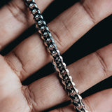 6MM White Gold Curb Link Bracelet