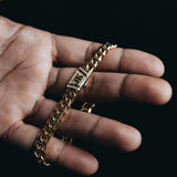 8mm Premium Gold Miami Cuban Bracelet