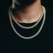 8MM Premium Iced Out Gold Miami Cuban Chain
