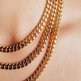 8mm Premium Gold Miami Cuban Chain