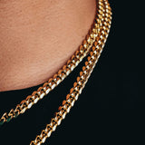 8mm Gold Curb Link Chain