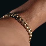 8mm Premium Gold Miami Cuban Bracelet