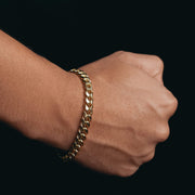 8mm Premium Gold Miami Cuban Bracelet