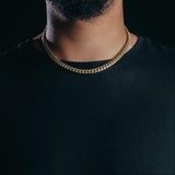 8mm Premium Gold Miami Cuban Chain