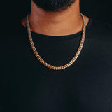 8mm Premium Gold Miami Cuban Chain