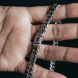 8mm Premium White Gold Miami Cuban Chain