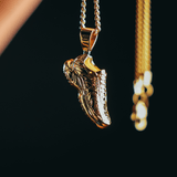 All Gold TN Shoe Pendant