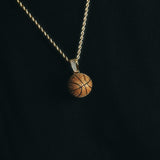 Gold Basketball Pendant