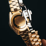All Gold CZ Royal Crown Watch