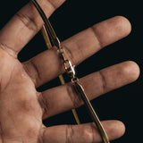 4mm gold mini herringbone chain