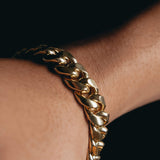 12mm Premium Gold Miami Cuban Bracelet