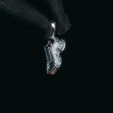 Solid 925 Silver TN Shoe Pendant