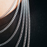 White Gold Mini Cuban Link Chain