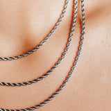 White Gold Mini Rope Chain